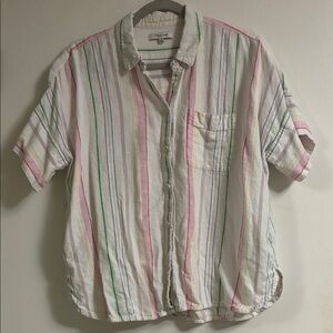 Madewell Multicolor Striped Casual Shirt